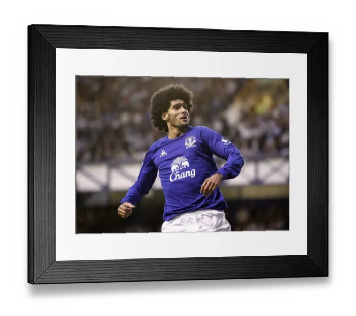 Framed Print : Everton's Fellaini Scores First Goal: Carling Cup Second Round Victory vs Huddersfield Town (2010)