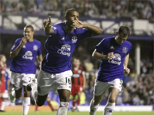 Jermaine Beckford's Penalty Seals Everton's 3-0 Victory Over Huddersfield Town (Carling Cup 2010)