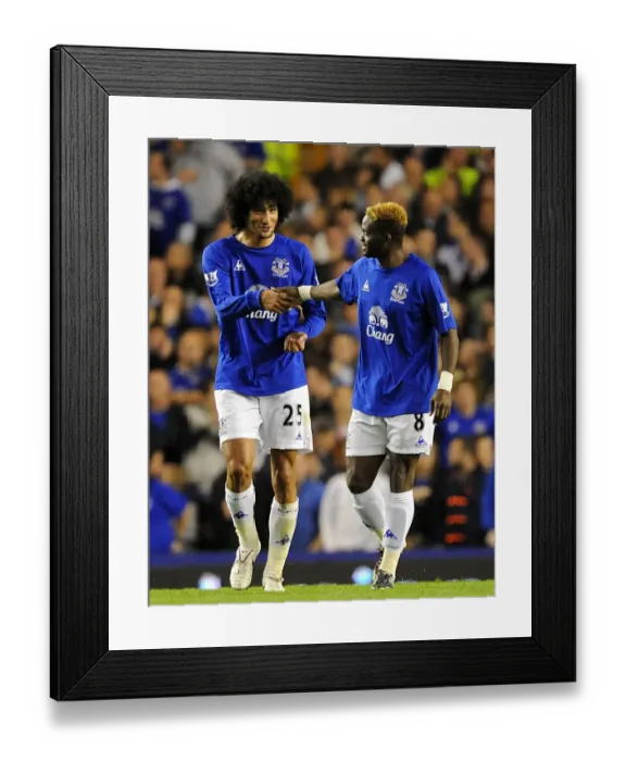 Framed Print : Four Glorious Goals: Saha and Fellaini Celebrate Everton's Carling Cup Victory Framed Print : Four Glorious Goals: Saha and Fellaini Celebrate Everton's Carling Cup Victory