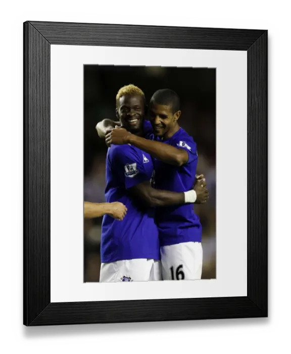 Framed Print : Everton's Saha and Beckford: United in Victory - Carling Cup Second Round Goal Celebration (Everton vs Huddersfield, 2010) Framed Print : Everton's Saha and Beckford: United in Victory - Carling Cup Second Round Goal Celebration (Everton vs Huddersfield, 2010)