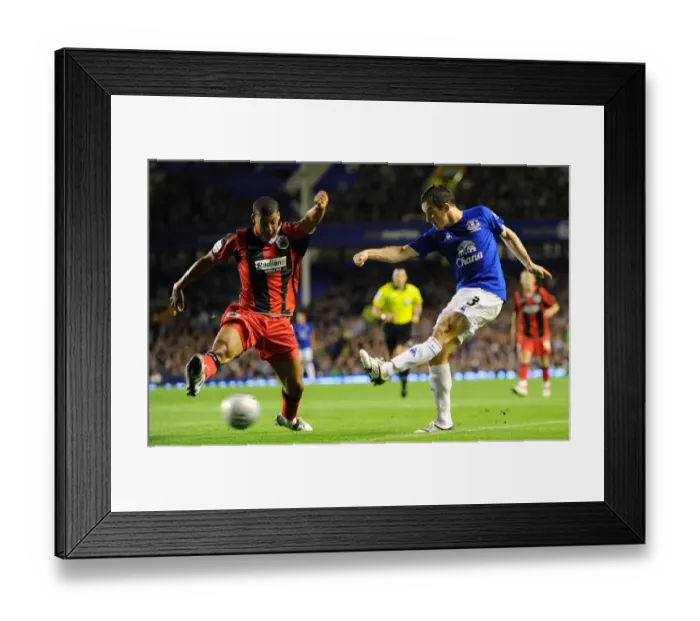 Framed Print : Leighton Baines vs Lee Peltier: Everton vs Huddersfield Town, Carling Cup Second Round (2010) Framed Print : Leighton Baines vs Lee Peltier: Everton vs Huddersfield Town, Carling Cup Second Round (2010)