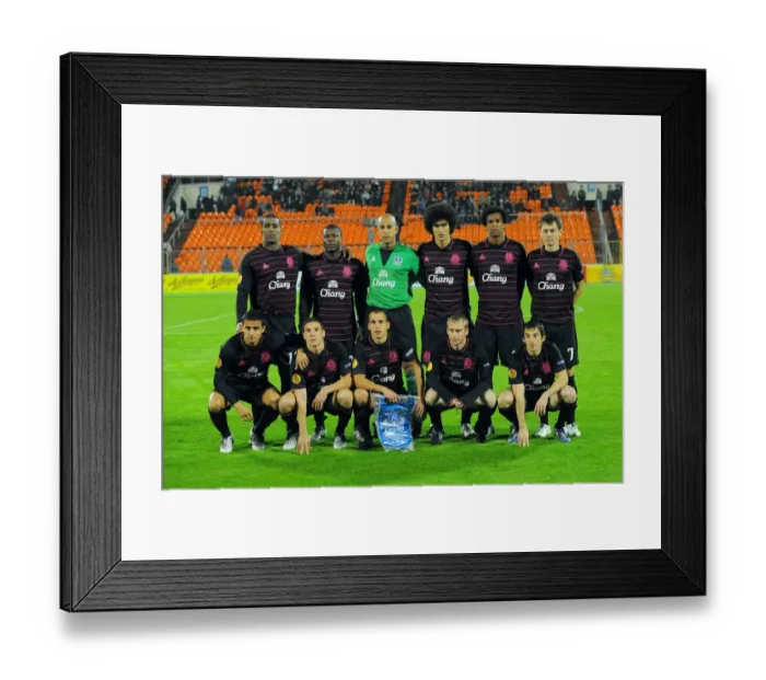 Framed Print : Everton FC in Europa League Group I: Everton Battles FC BATE Borisov at Dinamo Stadium