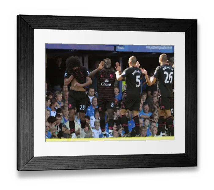 Framed Print : Soccer - Barclays Premier League - Portsmouth v Everton - Fratton Park Framed Print : Soccer - Barclays Premier League - Portsmouth v Everton - Fratton Park