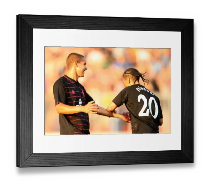 Framed Print : Everton's Steven Pienaar and Jack Rodwell: A Dynamic Duo Celebrates a Goal in the UEFA Europa League Play-Offs Against Sigma Olomouc Framed Print : Everton's Steven Pienaar and Jack Rodwell: A Dynamic Duo Celebrates a Goal in the UEFA Europa League Play-Offs Against Sigma Olomouc