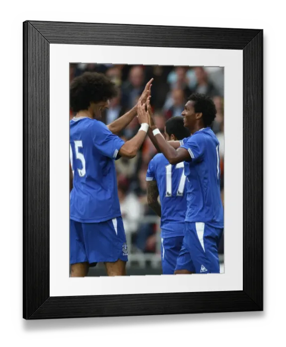 Framed Print : Soccer - Pre Season Friendly - Blackpool v Everton - Bloomfield Road Framed Print : Soccer - Pre Season Friendly - Blackpool v Everton - Bloomfield Road