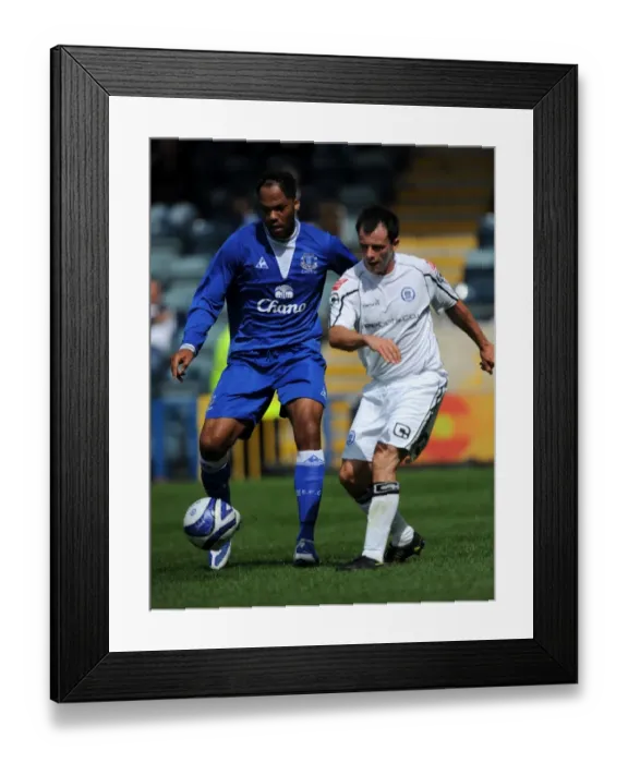 Framed Print : Soccer - Pre Season Friendly - Rochdale v Everton - Spotland Stadium Framed Print : Soccer - Pre Season Friendly - Rochdale v Everton - Spotland Stadium