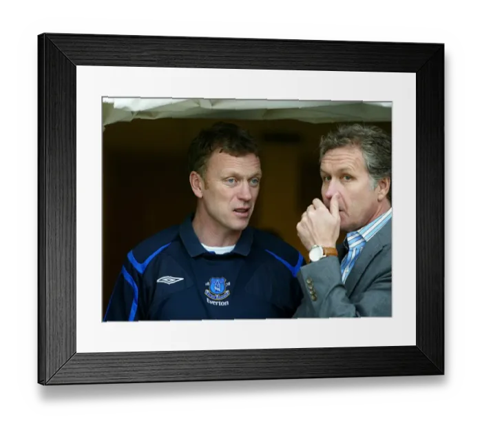 Framed Print : AFC Bournemouth v Everton Everton manager David Moyes with Bournemouth manger Kevin Bond Framed Print : AFC Bournemouth v Everton Everton manager David Moyes with Bournemouth manger Kevin Bond