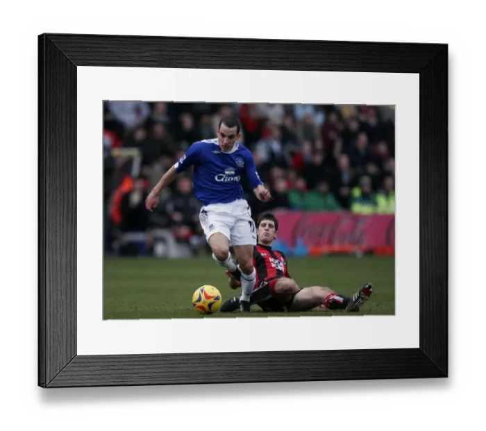 Framed Print : Leon Osman vs. Callum Wilson: A Football Rivalry Ignites at the Everton vs. AFC Bournemouth Friendly Framed Print : Leon Osman vs. Callum Wilson: A Football Rivalry Ignites at the Everton vs. AFC Bournemouth Friendly