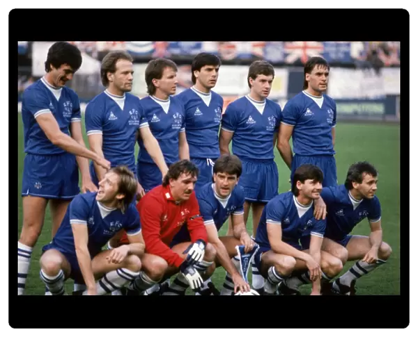 Everton FC: 1985 European Cup Winners Cup Champions - Everton Team Celebrating Victory Over Rapid Vienna