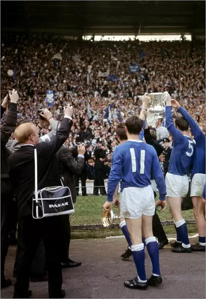 Everton FC: Brian Labone Lifts the FA Cup Triumph at Wembley (1966)