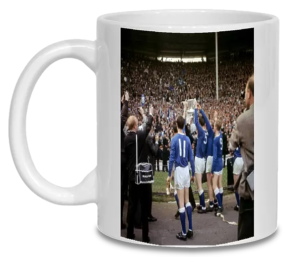 Everton FC: Brian Labone Lifts the FA Cup Triumph at Wembley (1966)