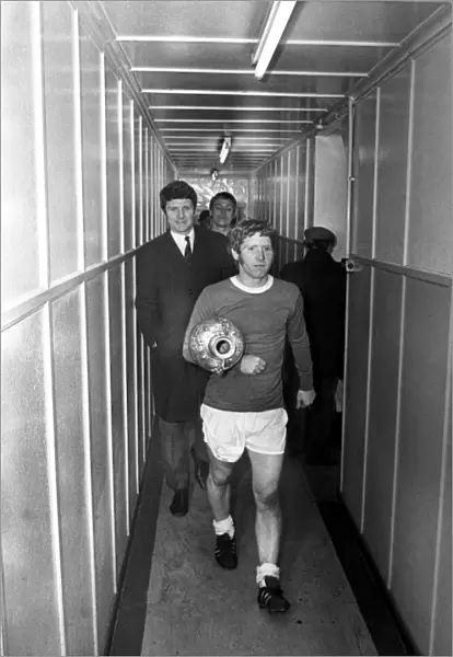 Everton's Glory: Alan Ball and Brian Labone - Champions with the Football League Division One Trophy