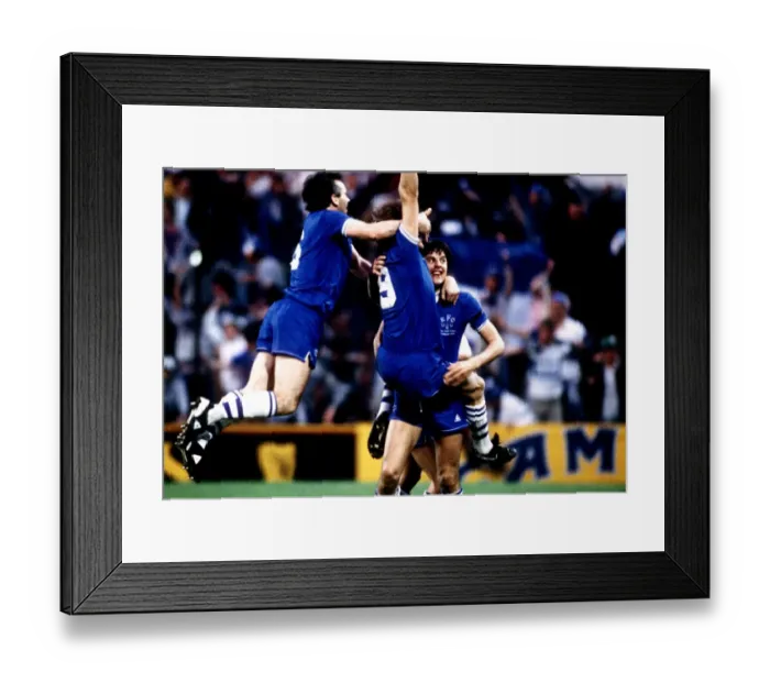 Framed Print : Everton's Glory: Gray's Goal in the 1985 European Cup Winners Cup Final vs Rapid Vienna - The Moment Everton Tasted European Triumph Framed Print : Everton's Glory: Gray's Goal in the 1985 European Cup Winners Cup Final vs Rapid Vienna - The Moment Everton Tasted European Triumph