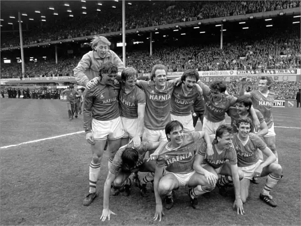Everton FC: Unforgettable Championship Victory (1984-85) - The Moment of Triumph: Everton Players Celebrate