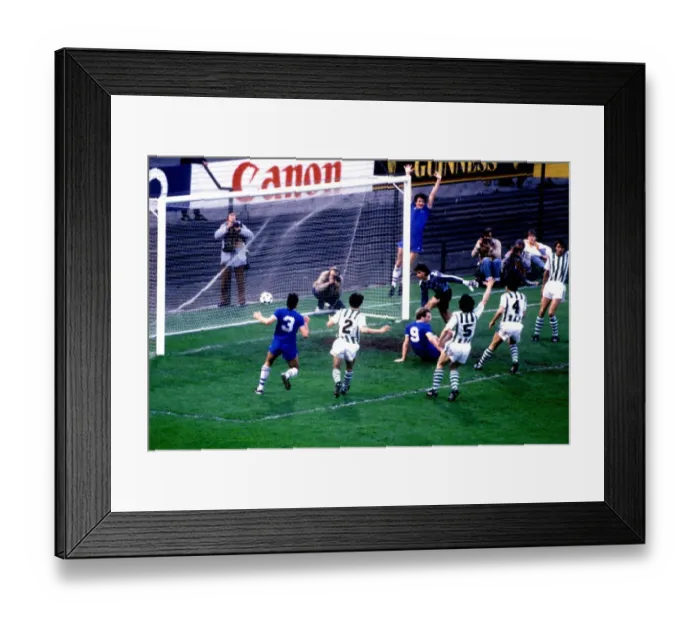 Framed Print : Everton's Historic European Glory: 1985 European Cup Winners Cup Final - Everton vs. Rapid Vienna: Pat van den Hauwe, Derek Mountfield, and Andy Gray Celebrate the Opening Goal Framed Print : Everton's Historic European Glory: 1985 European Cup Winners Cup Final - Everton vs. Rapid Vienna: Pat van den Hauwe, Derek Mountfield, and Andy Gray Celebrate the Opening Goal