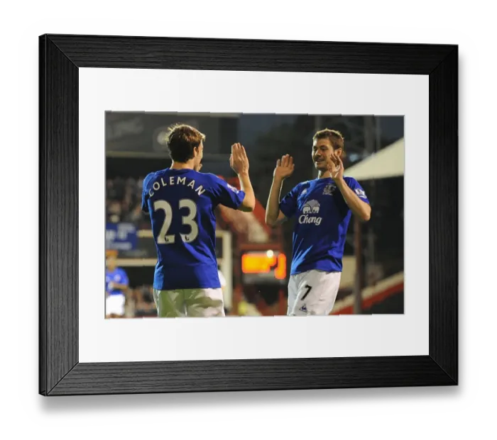 Framed Print : Everton's Unforgettable Carling Cup Goal: Seamus Coleman and Diniyar Bilyaletdinov's Jubilant Celebration (21 September 2010) Framed Print : Everton's Unforgettable Carling Cup Goal: Seamus Coleman and Diniyar Bilyaletdinov's Jubilant Celebration (21 September 2010)