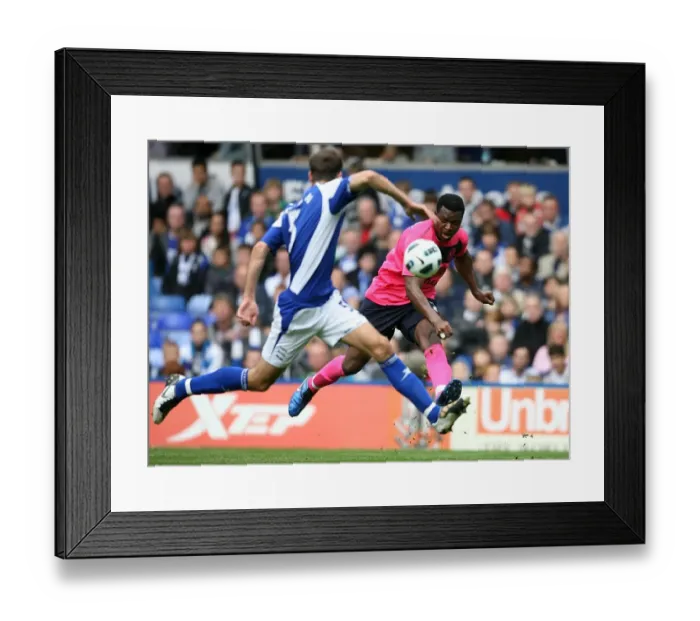 Framed Print : Yakubu's Crossing Battle: Birmingham City vs. Everton (2 October 2010, St. Andrews Stadium) Framed Print : Yakubu's Crossing Battle: Birmingham City vs. Everton (2 October 2010, St. Andrews Stadium)