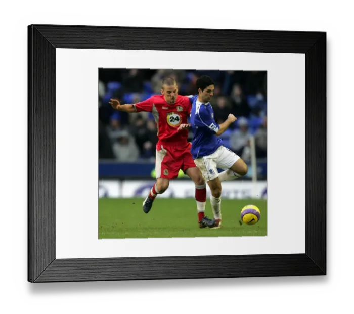 Framed Print : David Bentley Victory Over Mikel Arteta: Everton vs. Blackburn Rovers, FA Barclays Premiership, Goodison Park Framed Print : David Bentley Victory Over Mikel Arteta: Everton vs. Blackburn Rovers, FA Barclays Premiership, Goodison Park