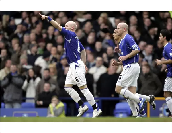Andy Johnson's Thrilling Goal Celebration: Everton vs. Blackburn Rovers