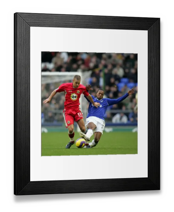 Framed Print : Battle at Goodison Park: David Bentley vs Manuel Fernandes - Everton vs Blackburn Rovers, FA Barclays Premiership, 06 / 07 Season Framed Print : Battle at Goodison Park: David Bentley vs Manuel Fernandes - Everton vs Blackburn Rovers, FA Barclays Premiership, 06 / 07 Season