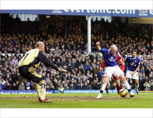 Andy Johnson's Heartbreaking Miss: Everton vs. Blackburn Rovers, FA Barclays Premiership, Goodison Park, 10 / 2 / 07