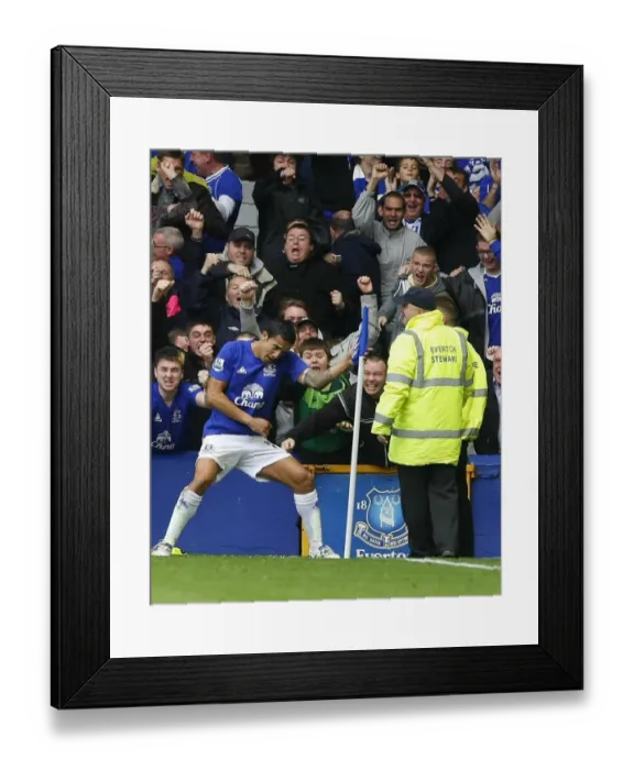 Framed Print : Tim Cahill's Thunderbolt: Everton's Historic First Goal Against Liverpool at Goodison Park Framed Print : Tim Cahill's Thunderbolt: Everton's Historic First Goal Against Liverpool at Goodison Park