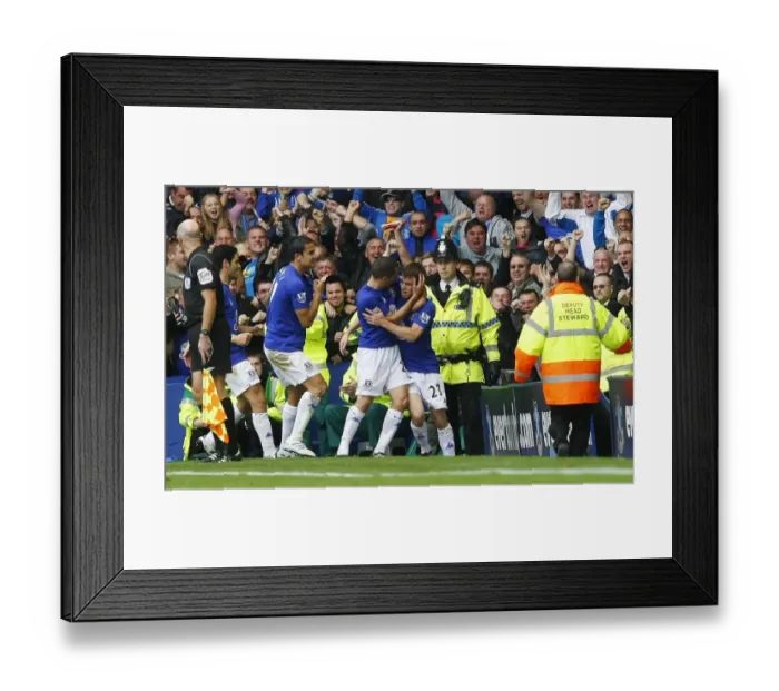 Framed Print : Tim Cahill's Historic Goal: Everton vs. Liverpool at Goodison Park, Barclays Premier League Framed Print : Tim Cahill's Historic Goal: Everton vs. Liverpool at Goodison Park, Barclays Premier League