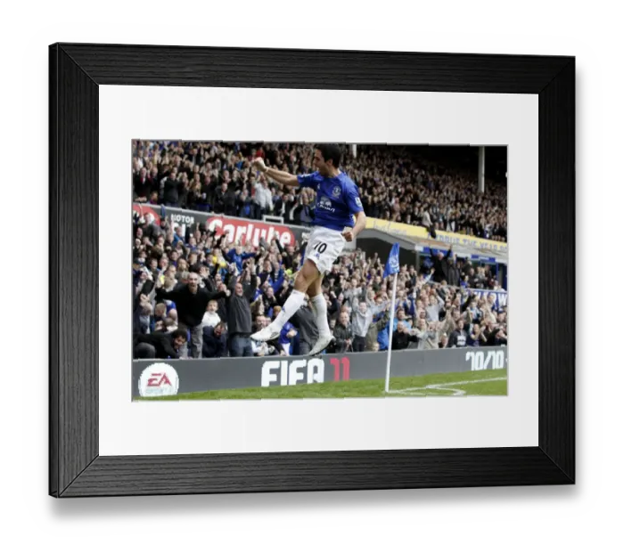 Framed Print : Mikel Arteta's Double: Everton's Thrilling Victory over Liverpool at Goodison Park Framed Print : Mikel Arteta's Double: Everton's Thrilling Victory over Liverpool at Goodison Park