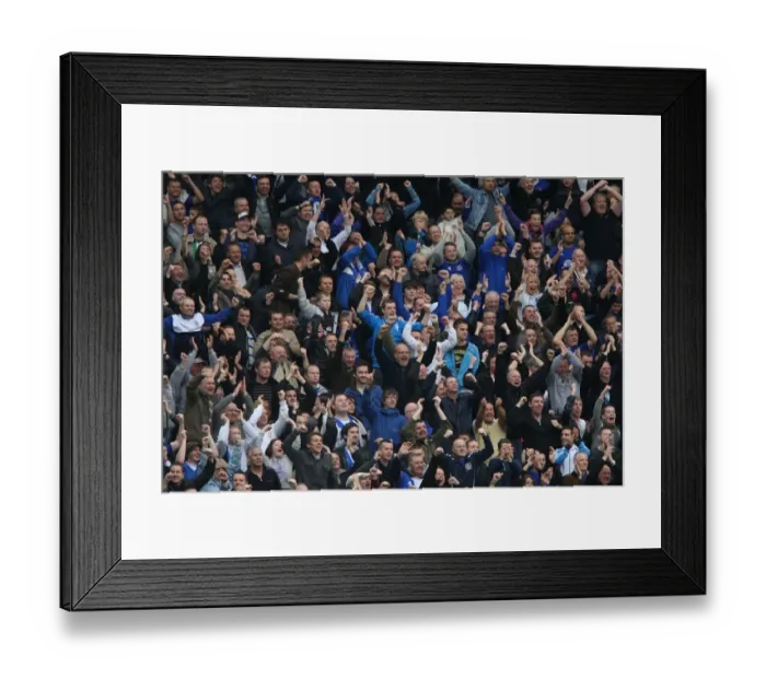 Framed Print : Everton's Triumph: Fans Go Wild at Goodison Park After Derby Win Over Liverpool (17 October 2010, Barclays Premier League) Framed Print : Everton's Triumph: Fans Go Wild at Goodison Park After Derby Win Over Liverpool (17 October 2010, Barclays Premier League)