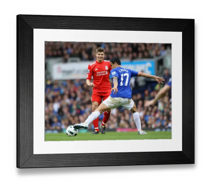 Framed Print : Tim Cahill's Game-Changing Interception: Everton vs. Liverpool - Barclays Premier League at Goodison Park Framed Print : Tim Cahill's Game-Changing Interception: Everton vs. Liverpool - Barclays Premier League at Goodison Park