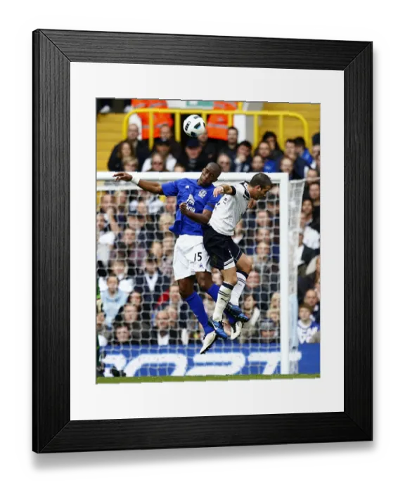 Framed Print : Battle for the Ball: Van der Vaart vs. Distin - Tottenham Hotspur vs. Everton (2010) Framed Print : Battle for the Ball: Van der Vaart vs. Distin - Tottenham Hotspur vs. Everton (2010)