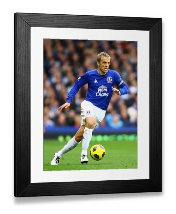 Framed Print : Phil Neville at Goodison Park: Everton vs Stoke City - Barclays Premier League Soccer Match Framed Print : Phil Neville at Goodison Park: Everton vs Stoke City - Barclays Premier League Soccer Match