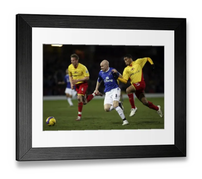 Framed Print : Watford v Everton - Andy Johnson in action