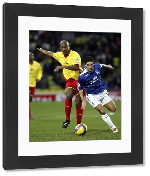 Watford v Everton - Mikel Arteta in action