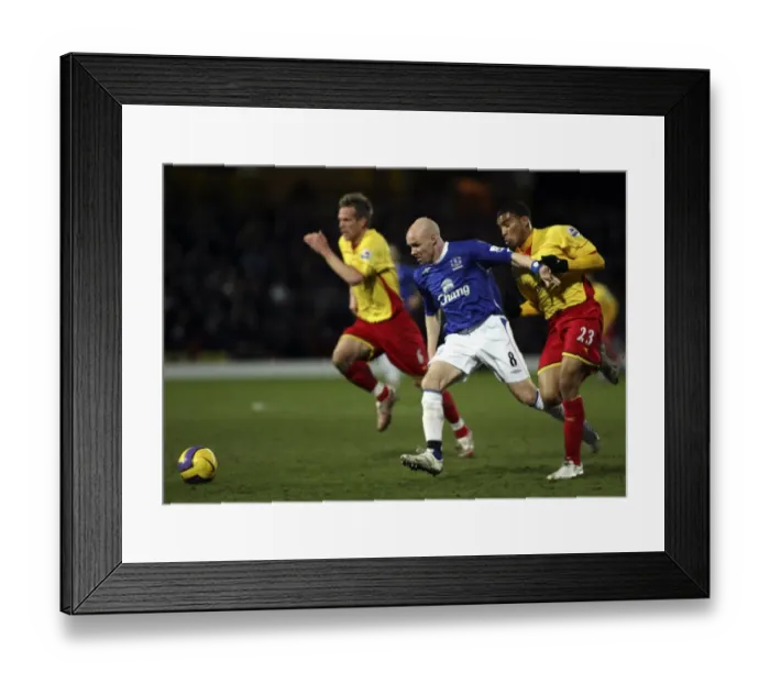 Framed Print : Football - Watford v Everton FA Barclays Premiership - Vicarage Road - 24  /  2  /  07 Evertons Andy Johnson in action Mandatory Credit: Action Images  /  Lee Mills Livepic