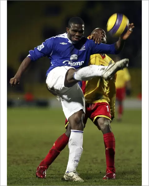 Watford v Everton - Joseph Yobo in action
