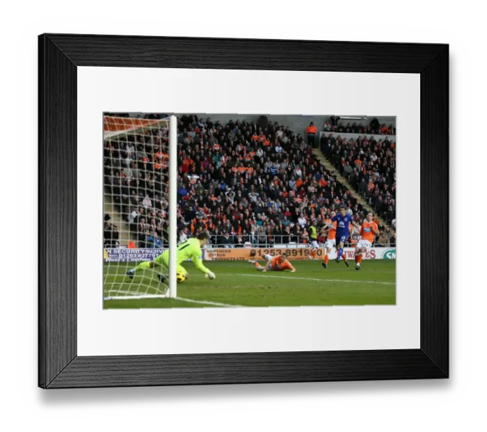 Framed Print : Seamus Coleman's Strike: Everton's Game-Changing Goal vs. Blackpool (Nov 2010)