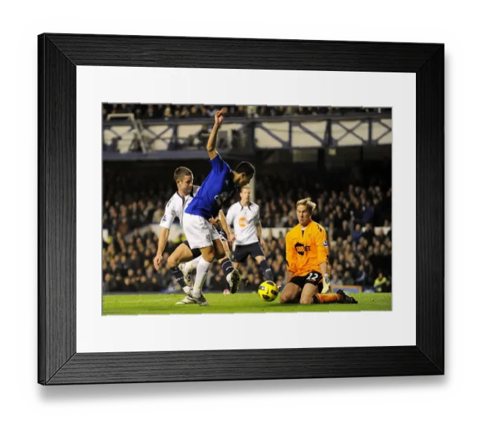 Framed Print : Jussi Jaaskelainen Denies Tim Cahill: Everton vs. Bolton Wanderers - Barclays Premier League, Goodison Park Framed Print : Jussi Jaaskelainen Denies Tim Cahill: Everton vs. Bolton Wanderers - Barclays Premier League, Goodison Park
