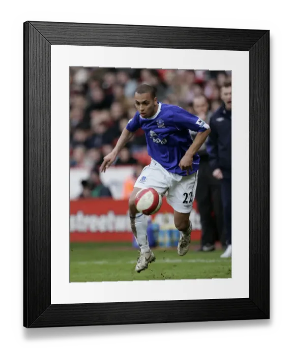 Framed Print : James Vaughan - Everton Framed Print : James Vaughan - Everton