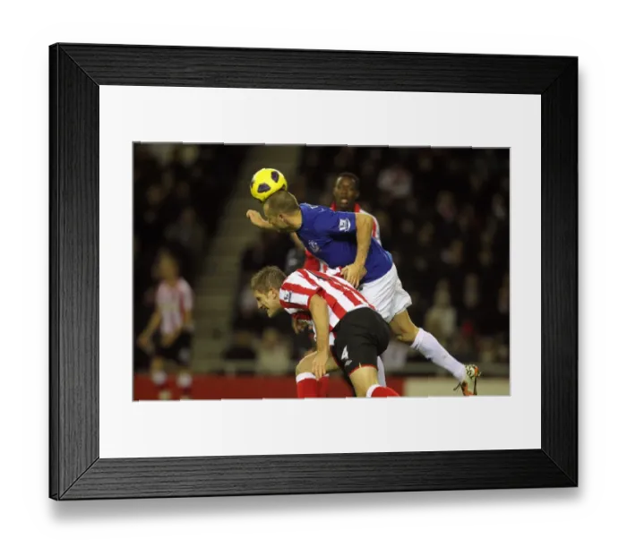Framed Print : Heitinga's Game-Changing Moment: Everton Steals Victory from Sunderland at Stadium of Light (BPL 2010) Framed Print : Heitinga's Game-Changing Moment: Everton Steals Victory from Sunderland at Stadium of Light (BPL 2010)