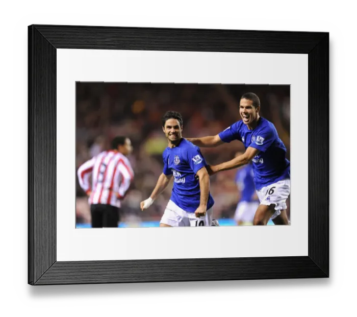 Framed Print : Mikel Arteta's Equalizer: Everton's Dramatic Comeback at Sunderland's Stadium of Light (22 November 2010, Barclays Premier League) Framed Print : Mikel Arteta's Equalizer: Everton's Dramatic Comeback at Sunderland's Stadium of Light (22 November 2010, Barclays Premier League)