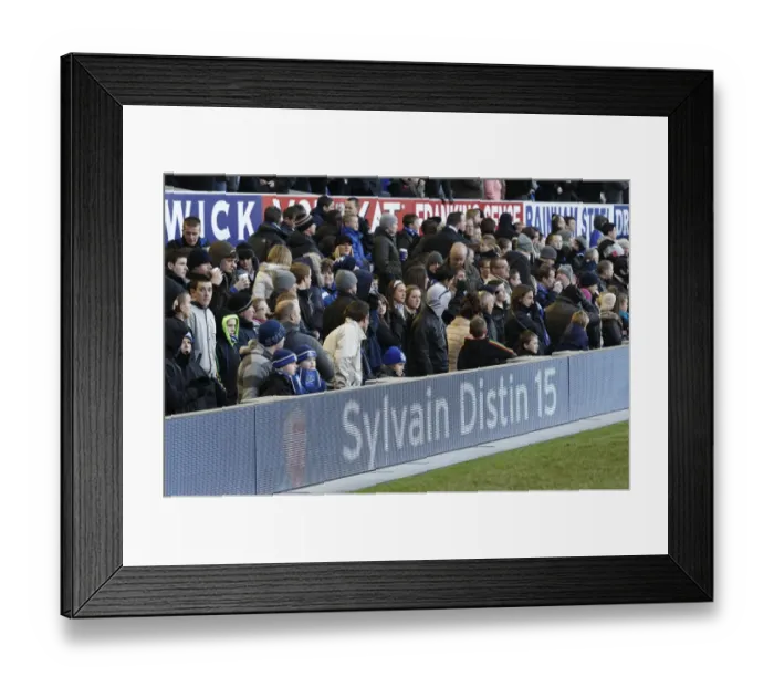 Framed Print : Everton FC vs. West Bromwich Albion: Sylvain Distin's Intense Focus at Goodison Park - Barclays Premier League Framed Print : Everton FC vs. West Bromwich Albion: Sylvain Distin's Intense Focus at Goodison Park - Barclays Premier League