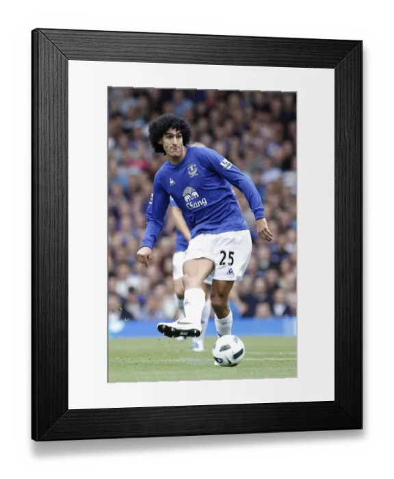 Framed Print : Marouane Fellaini in Action: Everton vs Manchester United, Barclays Premier League, Goodison Park (September 11, 2010) Framed Print : Marouane Fellaini in Action: Everton vs Manchester United, Barclays Premier League, Goodison Park (September 11, 2010)