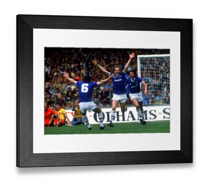Framed Print : Everton FC's Unforgettable FA Cup Victory: Andy Gray's Euphoric Goal vs. Watford (1984) Framed Print : Everton FC's Unforgettable FA Cup Victory: Andy Gray's Euphoric Goal vs. Watford (1984)