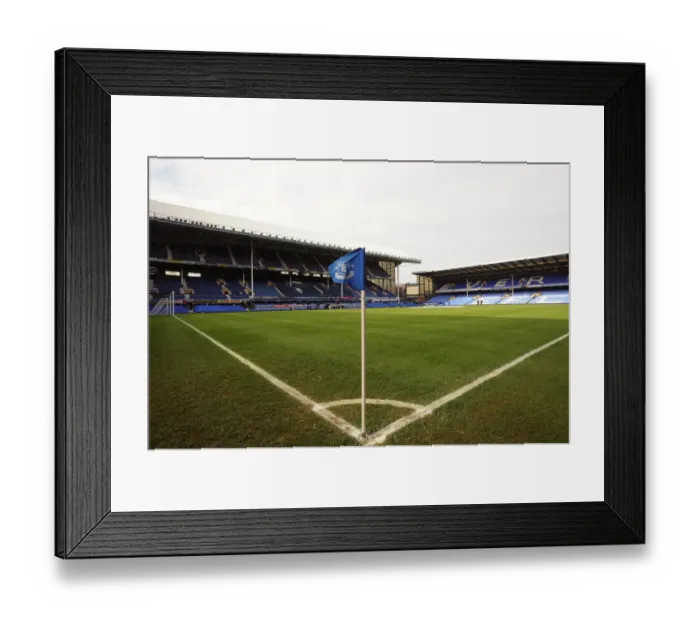 Framed Print : A Seat in the Stands: Everton Football Club's Iconic Goodison Park