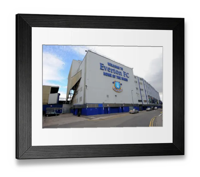 Framed Print : Grand Stadium: A Panoramic View of Everton Football Club's Goodison Park Framed Print : Grand Stadium: A Panoramic View of Everton Football Club's Goodison Park