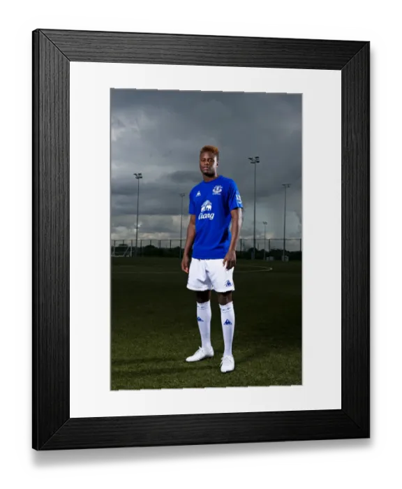 Framed Print : Determined Striker: Magaye Gueye of Everton Football Club Framed Print : Determined Striker: Magaye Gueye of Everton Football Club
