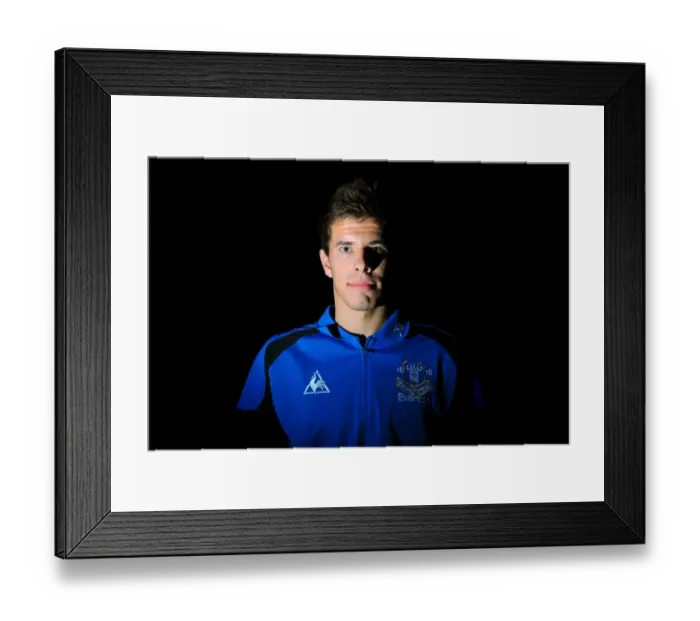 Framed Print : Joao Silva: Ever-Resilient Defender of Everton Framed Print : Joao Silva: Ever-Resilient Defender of Everton