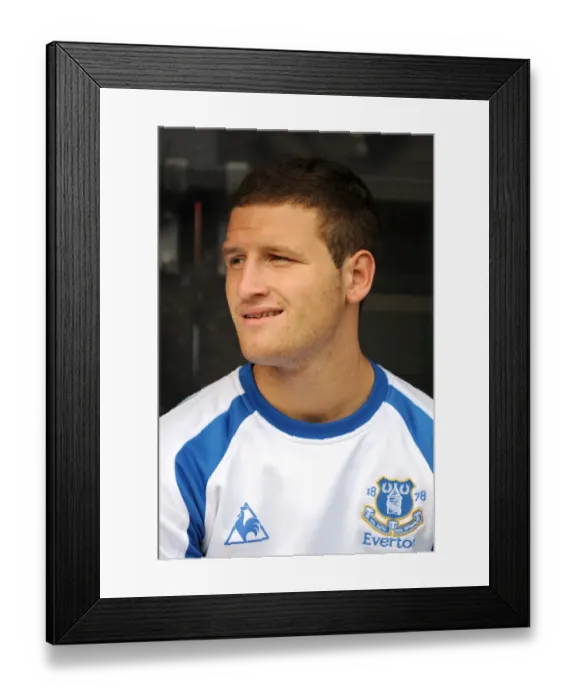 Framed Print : Shkodran Mustafi in Everton Football Club Kit