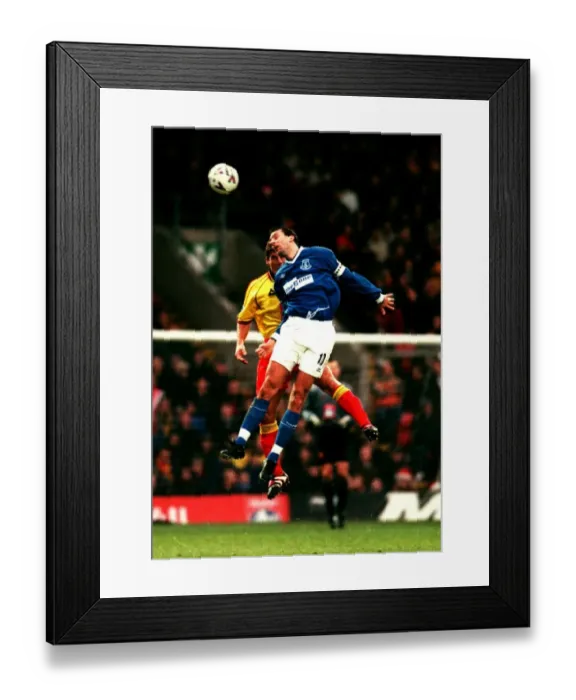 Framed Print : Don Hutchison's Dominant Performance: Everton's 3-1 Victory over Watford Framed Print : Don Hutchison's Dominant Performance: Everton's 3-1 Victory over Watford